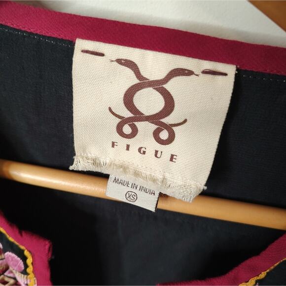 Figue Savannah Tasseled Embroidered Dress Size XS - Picture 6 of 10